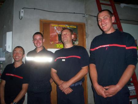 Avrell (Choupette), William (Gérard), Jack (Brice) et Joe (Jef)